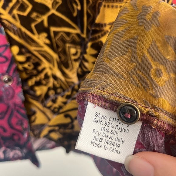 Johnny Was Frida Button Down Shirt In Multi size Small - Picture 5 of 6